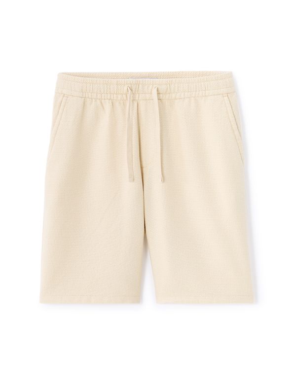 Bermuda 100% coton canvas - écru