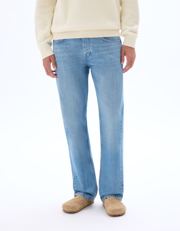 Jean flare coton TENCEL™ Lyocell - stone