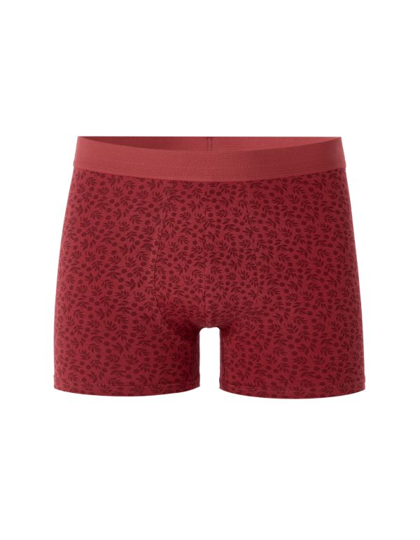 Boxer à motifs fleurs - rouge