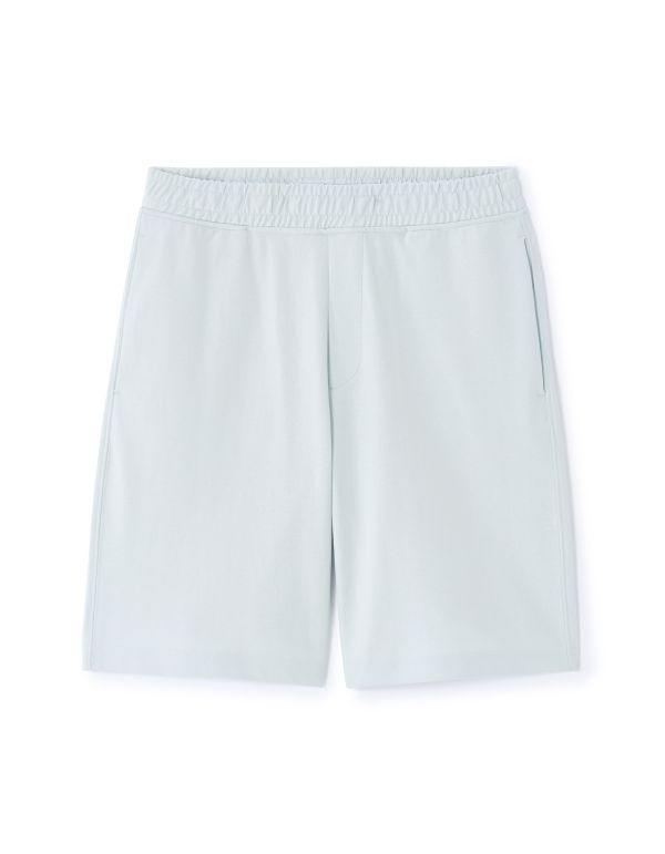 Bermuda regular coton mélangé - bleu