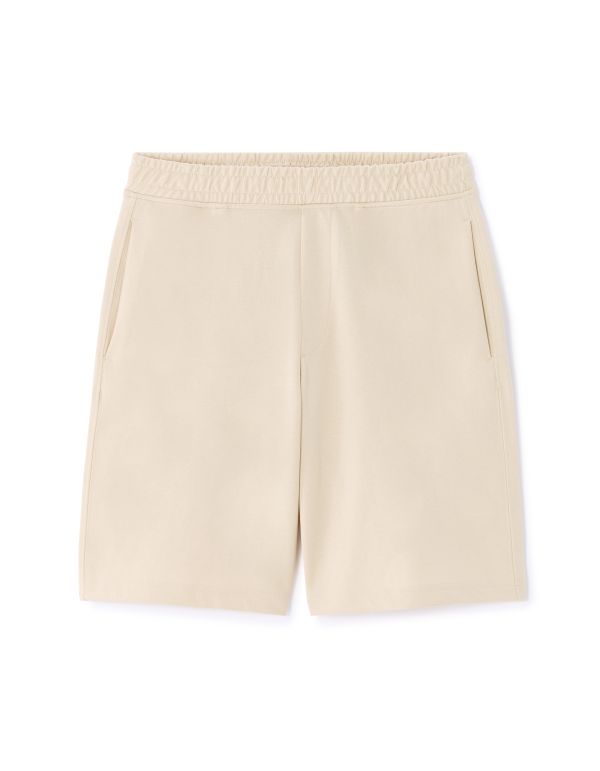 Bermuda regular coton mélangé - beige