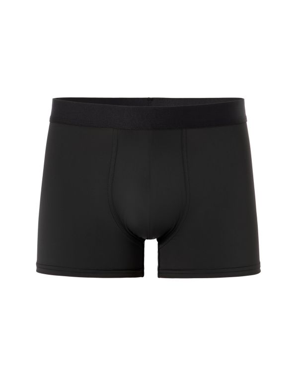 Boxer en microfibre uni - noir