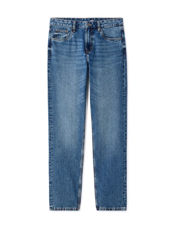 Jean loose 100% coton - bleu