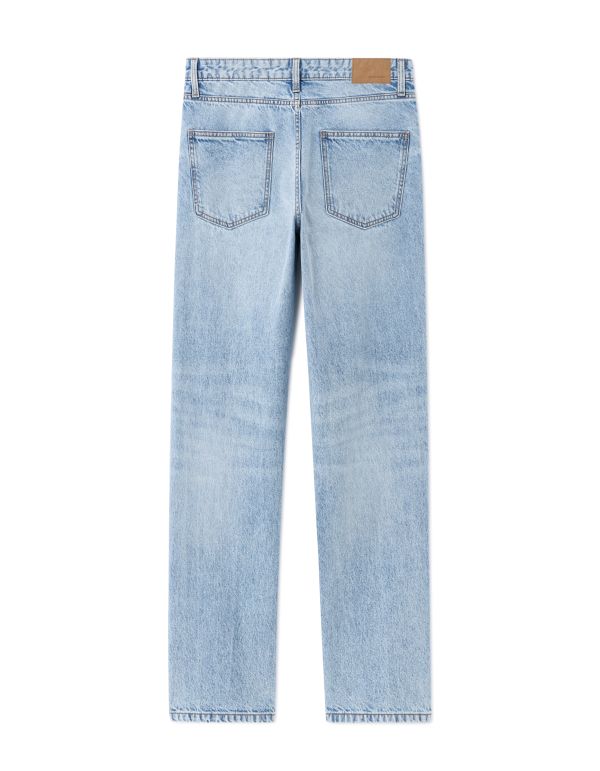 Jean loose 100% coton - bleu clair