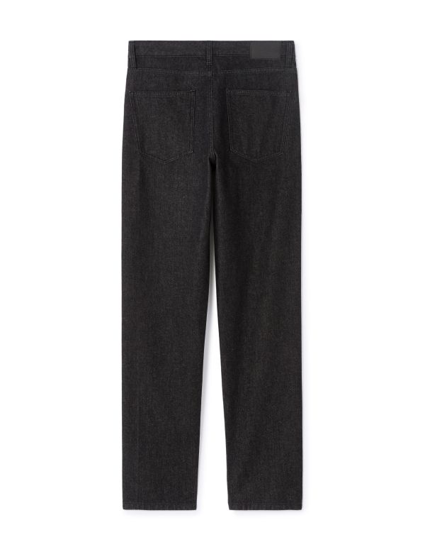 Jean loose 100% coton - brut noir