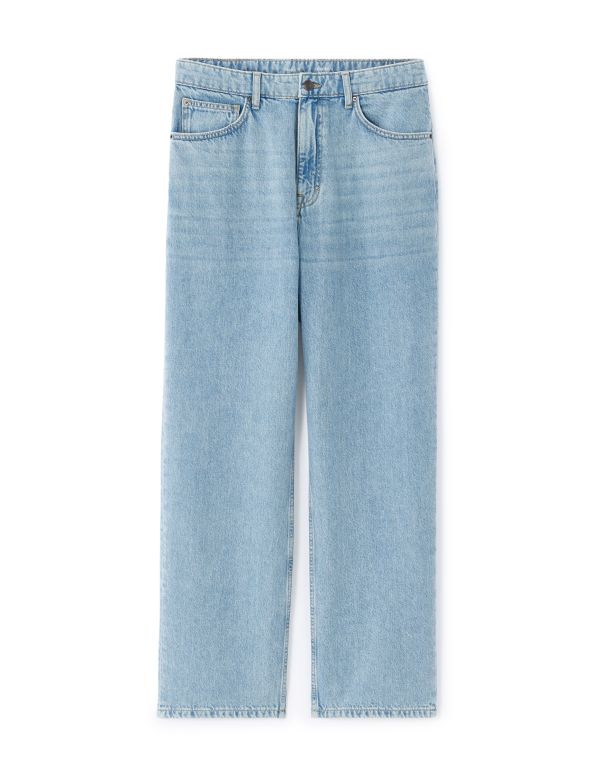 Jean baggy coton stretch - bleu clair