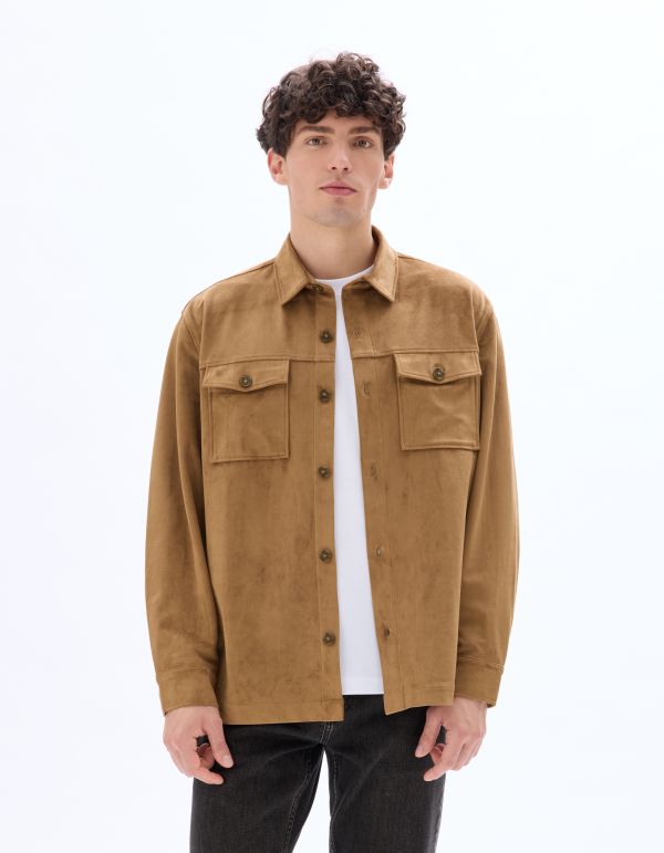 Surchemise avec poches - camel