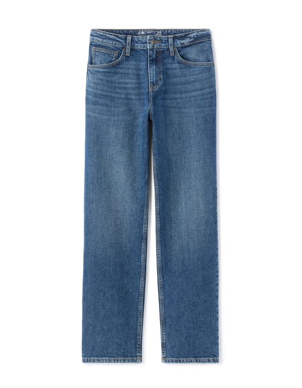 Jean C.95 loose coton stretch 3 longueurs - bleu délavé