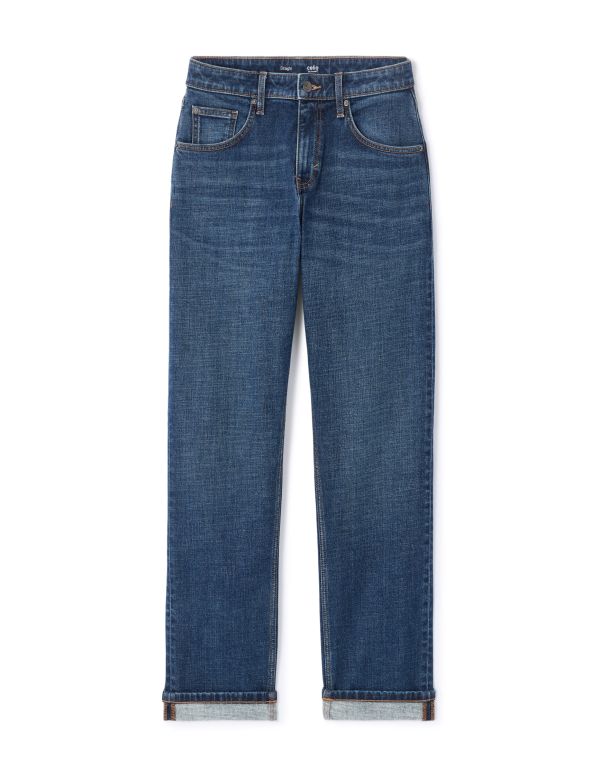 Jean straight Thermolite coton stretch - double stone