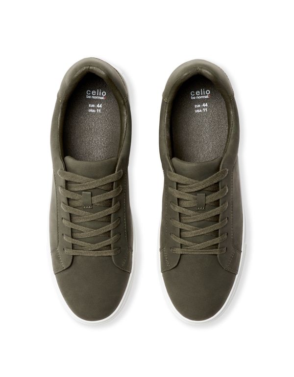 Baskets basses - kaki