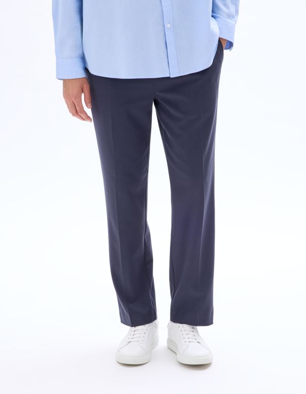 Pantalon 24H straight stretch 7/8ème - marine