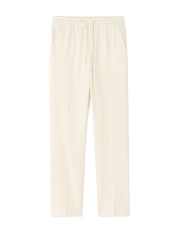 Pantalon 24H straight stretch 7/8ème - écru