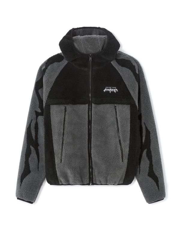 Follow your Instinct* by Inoxtag - Veste sherpa grise