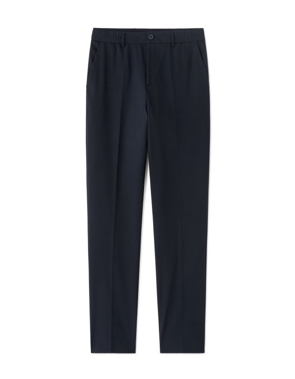 Pantalon chino straight stretch - marine