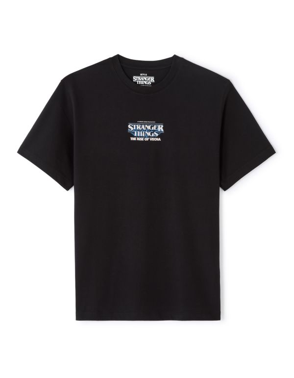 Stranger Things - T-shirt noir