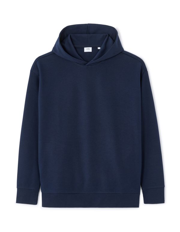 Sweat oversize à capuche - marine