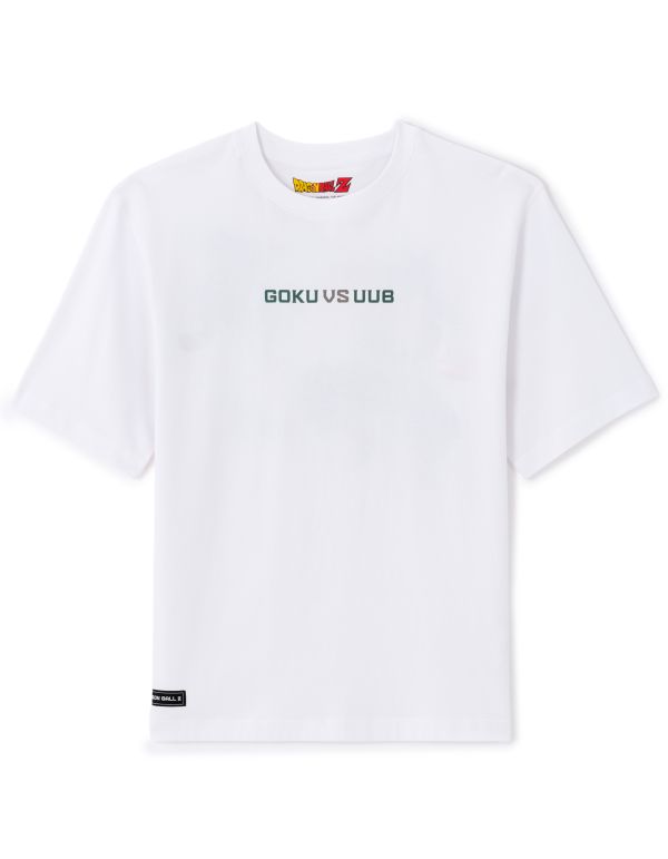 Dragon Ball Z - T-Shirt Son Goku et Uub blanc