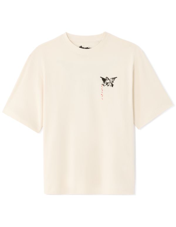 Banksy - T-shirt homme beige