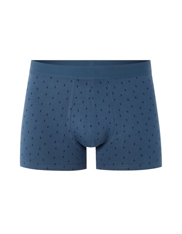 Boxer à micro-motifs - bleu foncé