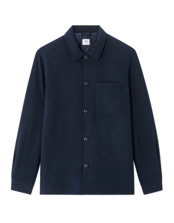 Surchemise intérieur matelassé - marine