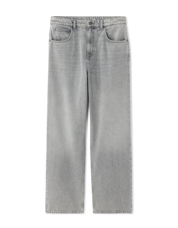Jean baggy 100% coton - gris