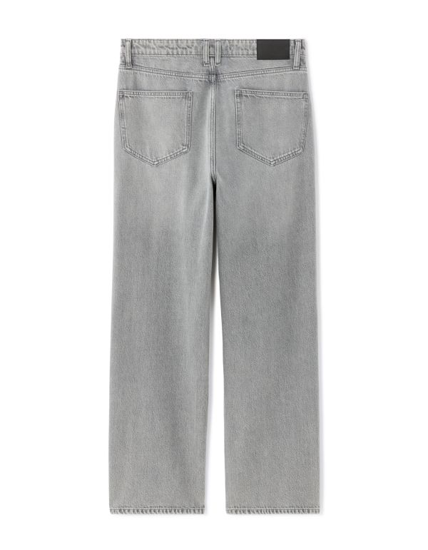 Jean baggy 100% coton - gris