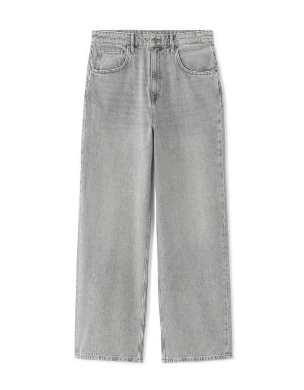 Jean super baggy 100% coton - gris