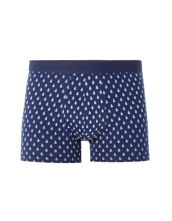 Boxer à micro-motifs - bleu clair