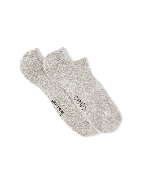 Chaussettes invisibles unies - gris clair