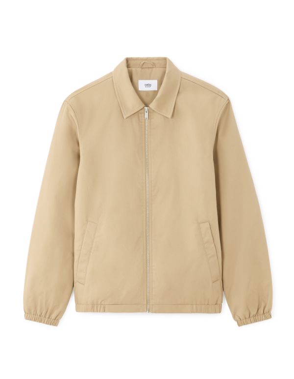 Blouson col chemise - beige