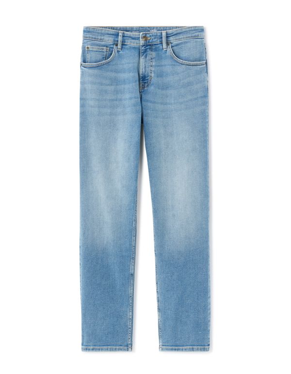 jean straight indéformable - bleached