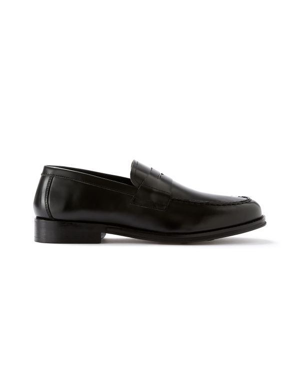 Mocassins en cuir - noir
