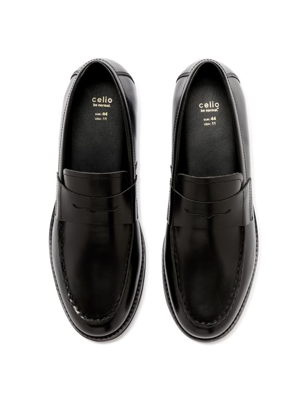 Mocassins en cuir - noir