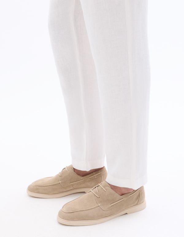 Chaussures bateau - beige