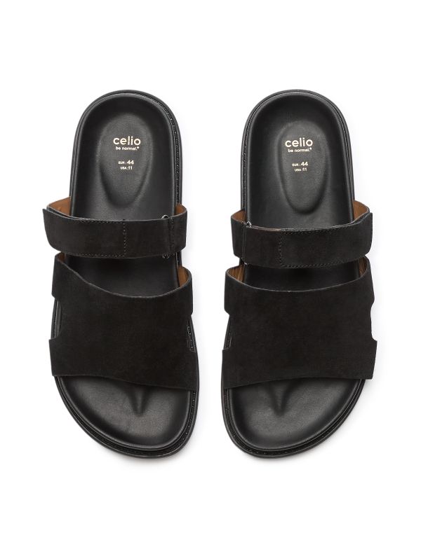 Sandales brides croisées - noir