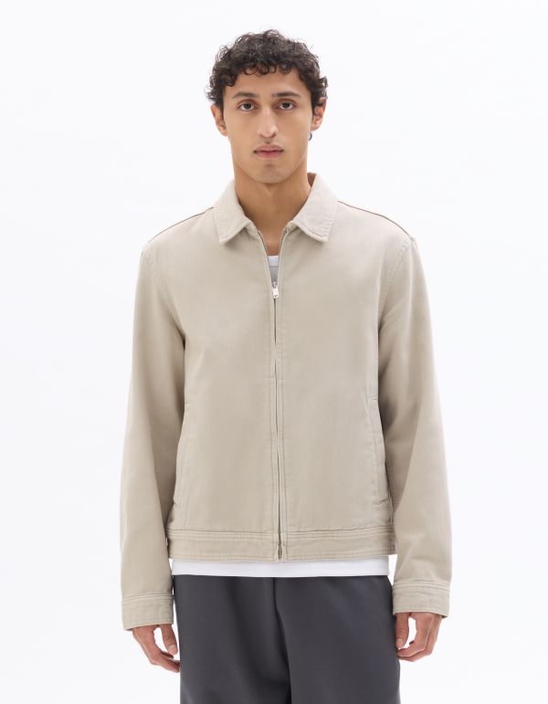 Veste col chemise - beige