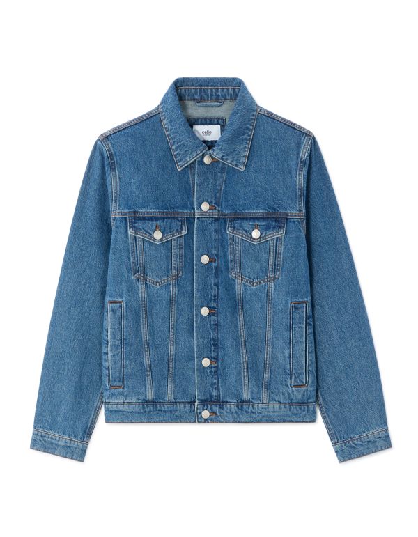 Veste en jean  - bleu