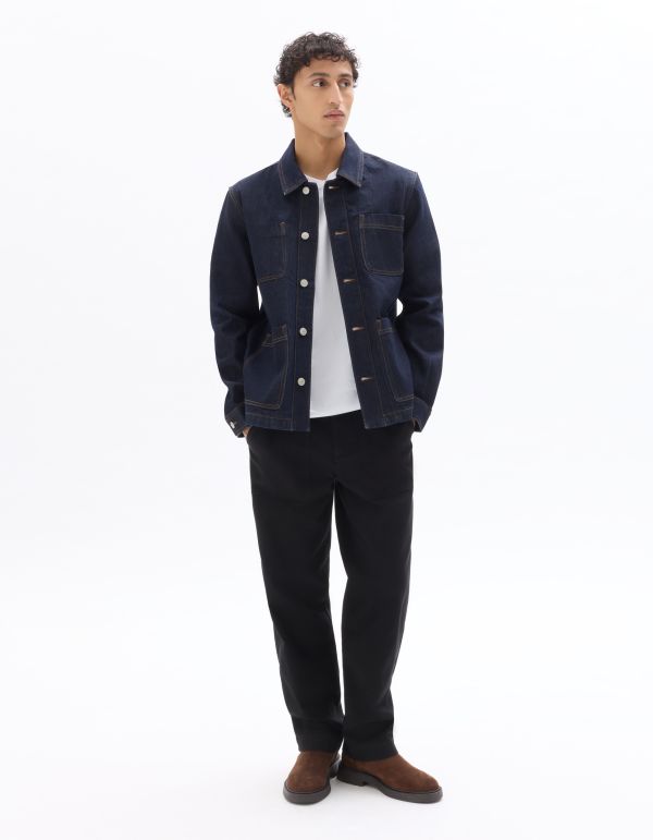 Veste en jean à 4 poches - marine