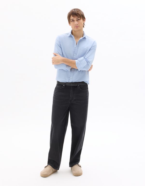 Jean barrel 100% coton - noir