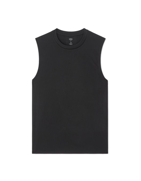 Débardeur gamme sport en mesh - noir