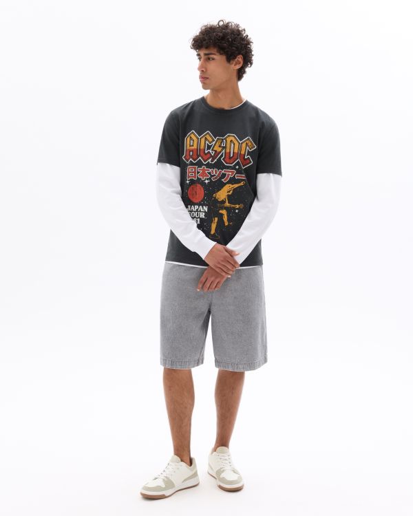 ACDC - T-shirt gris