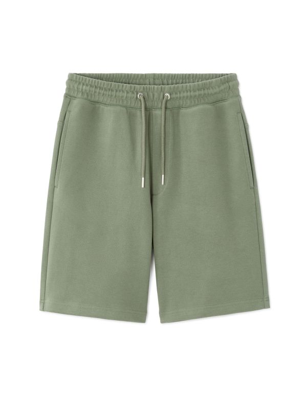 Bermuda en piqué - vert