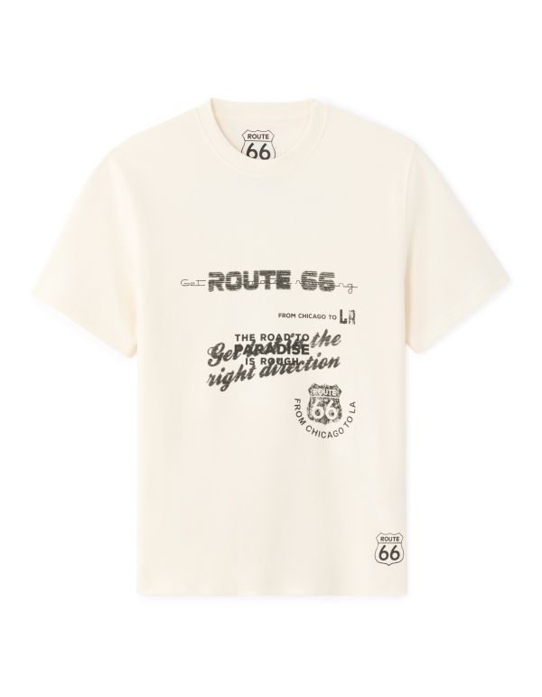 Route 66 - T-shirt blanc
