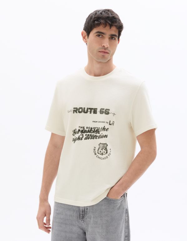 Route 66 - T-shirt blanc