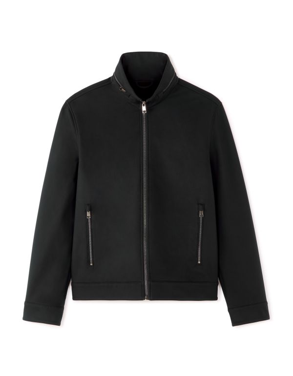 Blouson col montant déperlant et résistant - noir