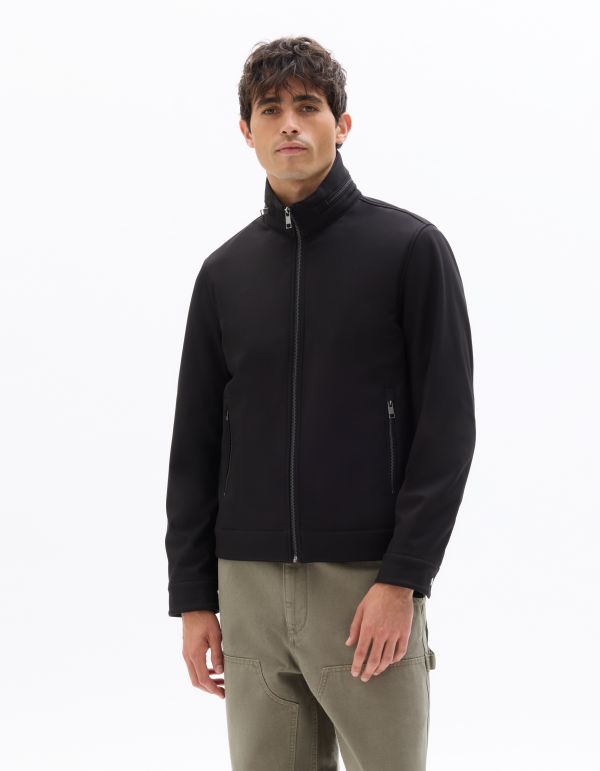 Blouson col montant déperlant et résistant - noir