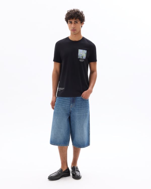 Monet - T-shirt noir Les Nymphéas