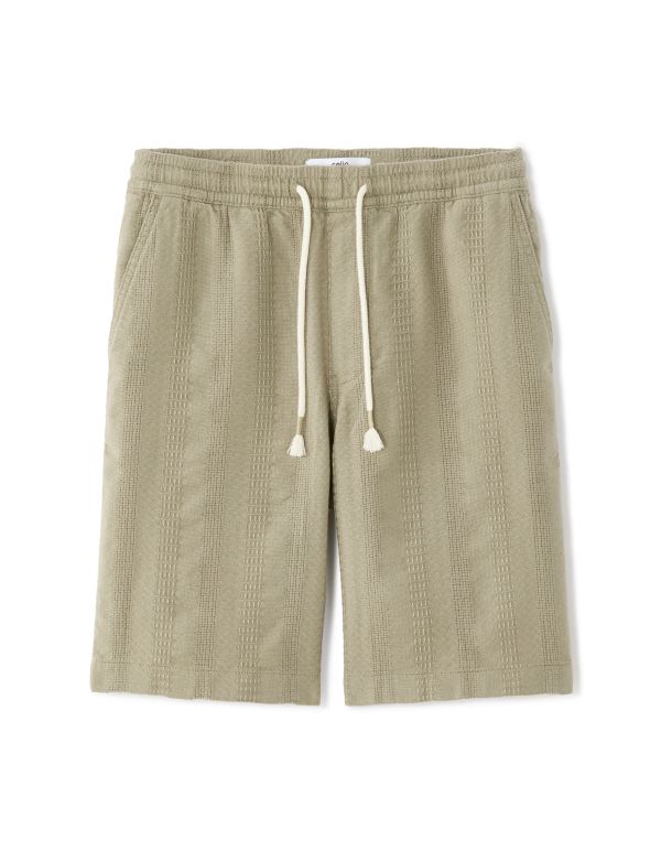 Bermuda en jacquard - kaki