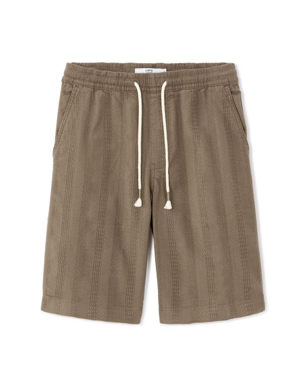 Bermuda 100% coton - taupe