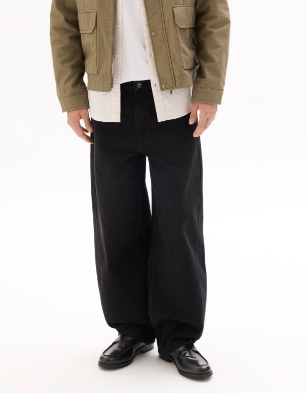 Jean barrel 100% coton - noir